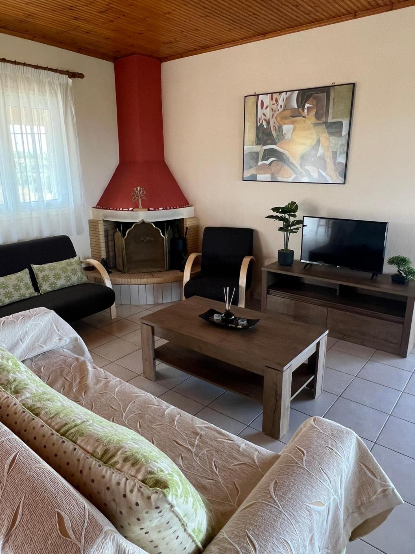 Xenia'S Seaview House Villa Paralia Avlidhos Ngoại thất bức ảnh
